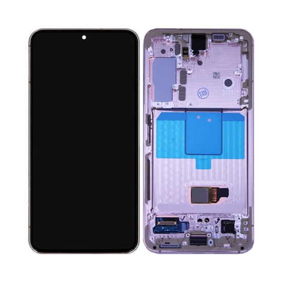 Touch+Display+Frame Samsung Galaxy S22/S901 Service Pack Violet Touch+Display+Frame Samsung Galaxy S22/S901 Service Pack Violet